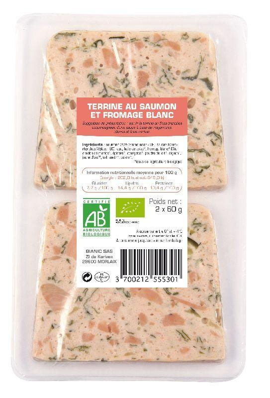 Terrine de saumon fromage blanc 2x60g
