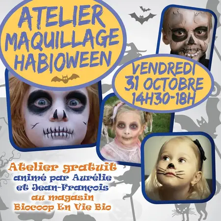 Animation HaBIOween maquillage naturel Animation HaBIOween maquillage naturel